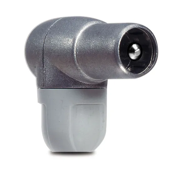 CONECTOR ANGULAR BLINDADO MACHO 9,5mm TELEVES - (Enc. Min. 25 Unid.)