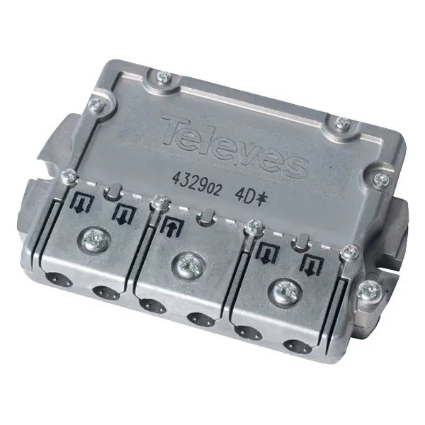 REPARTIDOR INT. 4 DIR.7db-EASY F-TELEVES-543702 ( Enc.Min 10 Unid)
